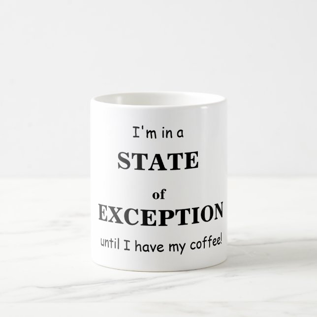 État de tasse de café d'exception (Centre)