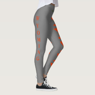 État de Wyoming Flower Indian Paintbrush Leggings