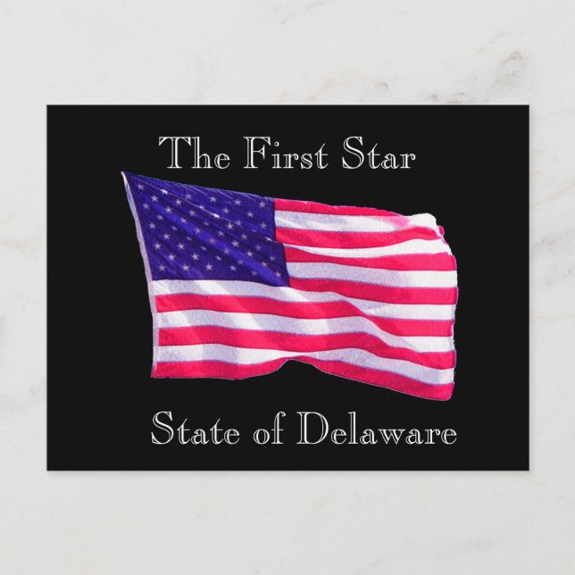 État du Delaware - carte postale (Devant)