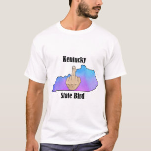 État du Kentucky t-shirt couleur du doigt central