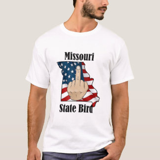 État du Missouri t-shirt mi-doigt