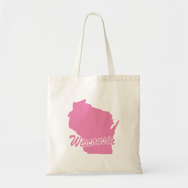 État Du Sac fourre-tout De Forme Du Wisconsin (Devant)