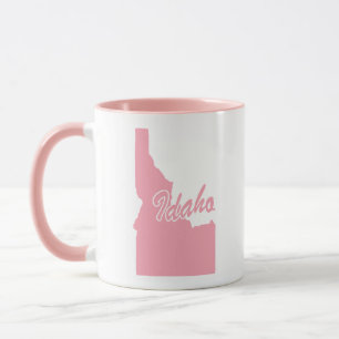 État Rose De L'Idaho Forme Mug