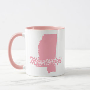 État Rose Du Mississippi En Forme De Mug