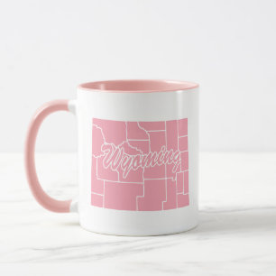 État Rose Du Wyoming Forme Mug