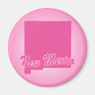 État rose Nouveau-Mexique Magnet