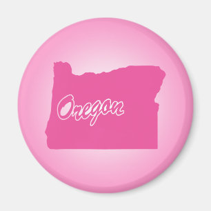 État Rose Oregon Magnet