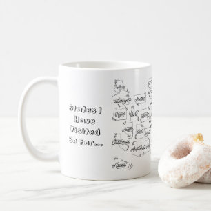 "États Que J'Ai Visités Jusqu'À Présent..." Mug US