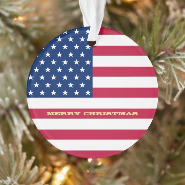 États-Unis Drapeau Étoiles rayures Amérique Patrio (Arbre)