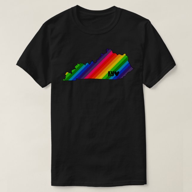 États-Unis Kentucky arc-en-ciel TShirt (Design devant)