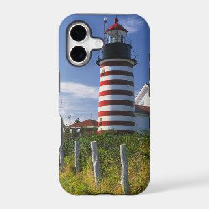 États-Unis, Maine, Lubec. Phare de West Quoddy Hea