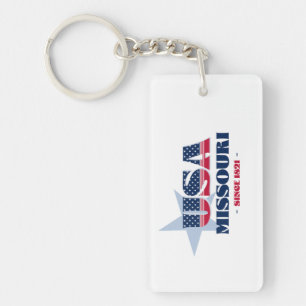États-Unis Missouri Monogram Porte - clé acrylique