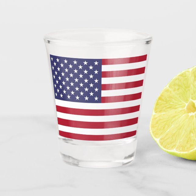 Etats-Unis : Un Drapeau américain en verre (Devant)