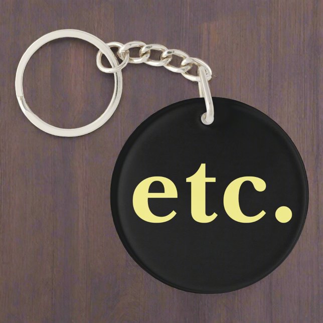 etc. Typographie à la mode en gras noir et jaune (Créateur téléchargé)