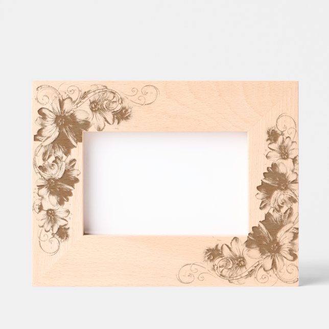 "Etched Blossom Frame" Etched Frames (Front)