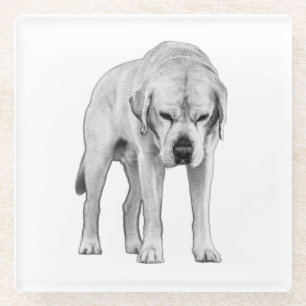 Etched Presence Glass Coaster