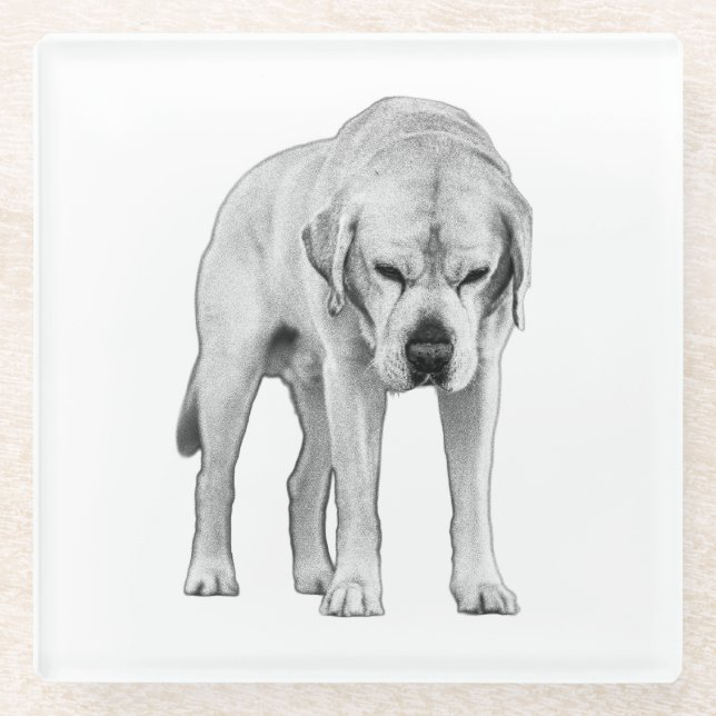 Etched Presence Glass Coaster (Front)