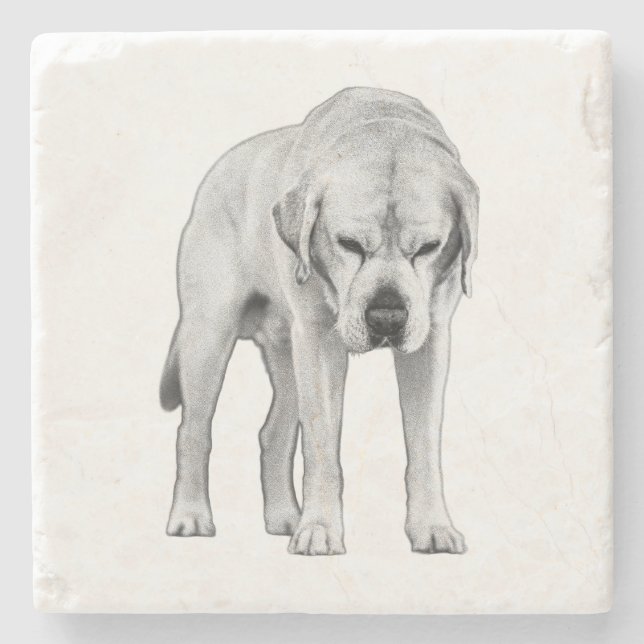 Etched Presence Stone Coaster (Front)
