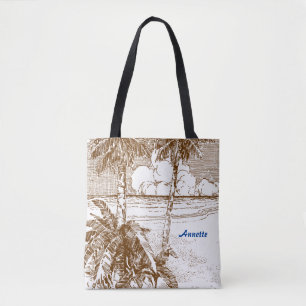 Etching Vintage modifiable dans le Sac fourre-tout