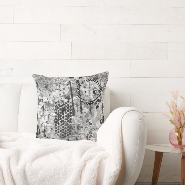 Etchings Graffiti Throw Pillow (Couch)