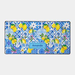 Eté bleu Sicilien Amalfi Méditerranée majolica