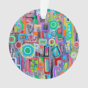Été dans la ville de l'ornement acrylique