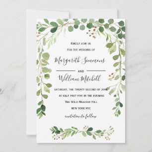 Eté   Faire-part de mariage aquarelle