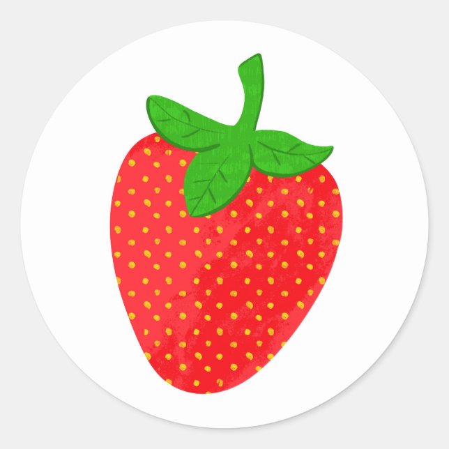 Été frais fraise sticker (Devant)
