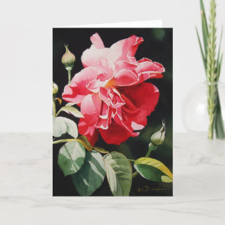 Été gambadant dans la carte de voeux de jardin