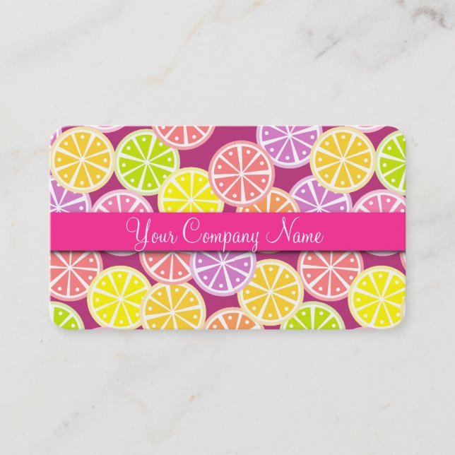 Été Lollipop Candy Shop Bakery Carte de visite (Devant)