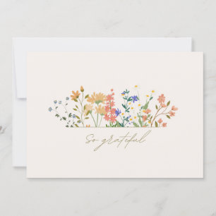 Été Mariage Merci à fleurs larges