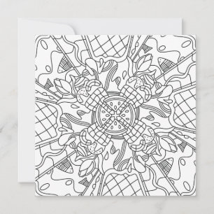 Eté Minutieux : Carte de coloriage créative et lud