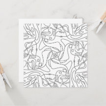 Été Minutieux : Drôle Fondu Chats Carte Coloriage