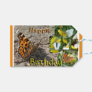 Été Papillons collage Anniversaire étiquette cadea