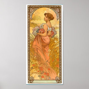Ete ~ Par Alphonse Mucha Poster