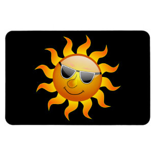 Été Soleil drôle Magnet flexible