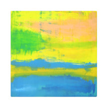 ÉTÉ, SOLEIL & MER - Bleu rose bleu Abstrait