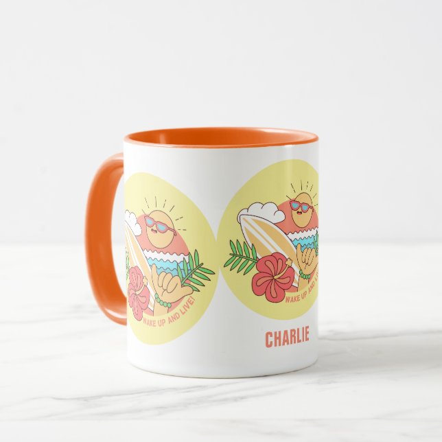 Été Surfer mugs (Devant gauche)