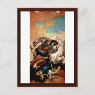 Eteocles And Polynices By Tiepolo Giovanni Battist Postcard