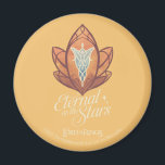Eternal as the Stars Evenstar Graphic Magnet<br><div class="desc">Celebrate the timeless romance between Arwen and Aragorn with this elegant Lord of the Rings™ Evenstar design. Featuring a beautifully stylized Evenstar motif with delicate, flowing linework and warm autumnal tones, the artwork represents love and hope. Below, the phrase “Eternal as the Stars” adds a poetic touch, capturing the everlasting...</div>