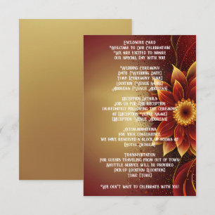 Eternal Bloom: A Timeless Celebration of Love Enclosure Card