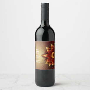 Eternal Bloom: A Timeless Celebration of Love Wine Label