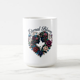 Eternal Bloom Embrace T-Shirt Intricate Couple Coffee Mug