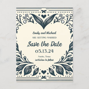 Eternal Blooms Save the Date Postcard