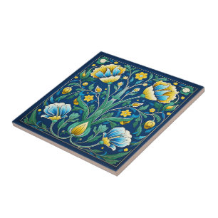 💙Eternal Blossom Iznik Tile