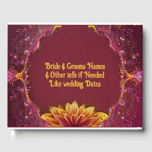 "Eternal Blossoms: A Celebration of Love" Wedding  Guest Book
