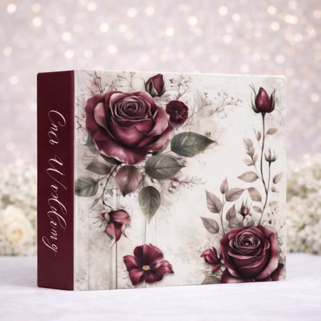 Eternal Blossoms: Elegant Wedding Album Binder (Creator Uploaded)
