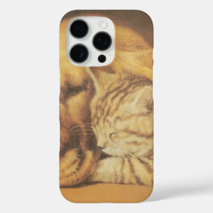 Eternal Companions   Beautiful Cat & Dog Cuddling iPhone 16 Pro Case