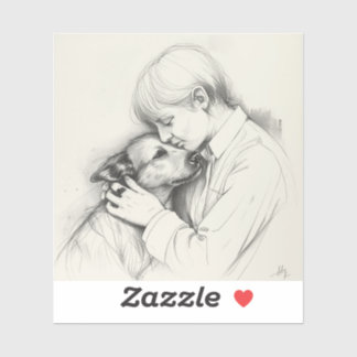 Eternal Companions: Black & White Pet Bond Paintin