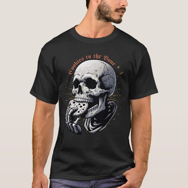 Eternal Cravings - Cookies to the Bone Skull T-Shirt (Front)